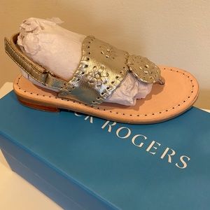 Jack Rogers Toddler Flat Sandals Platinum